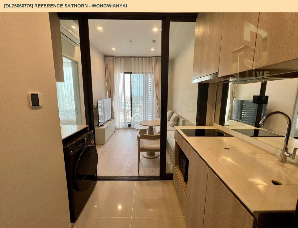 รูป DL26060776 ให้เช่าคอนโด เรฟเฟอเรนซ์ สาทร - วงเวียนใหญ่ (Reference Sathorn - Wongwianyai) ใกล้ - พร้อมเข้าอยู่ โทรด่วน 0638692663 LineID @952jdxxk - รูปที่ 3/7