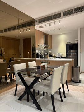 The Empire Place ให้เช่า 1 ห้องนอน พื้นที่ห้องกว้าง 65 ตร.ม พร้อมเฟอร์นิเจอร์ เครื่องใช้ไฟฟ้า วิวเมือง ใกล้BTS Saint Louis ,BTS Chognonsi