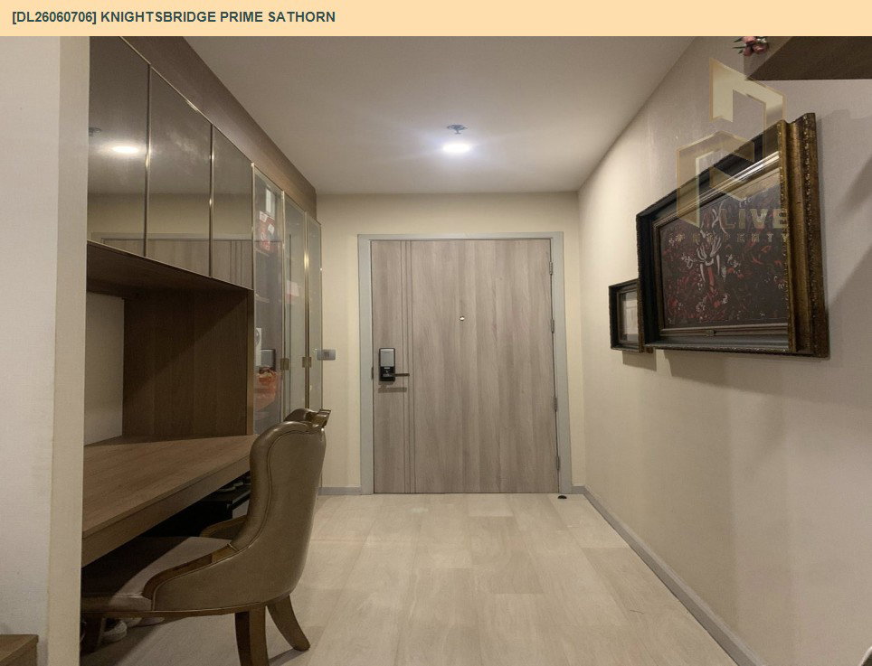 รูป DL26060706 ให้เช่าคอนโด ไนท์บริดจ์ ไพร์ม สาทร (Knightsbridge Prime Sathorn) ใกล้ BTS ช่องนนทรี พร้อมเข้าอยู่ โทรด่วน 0638692663 LineID @952jdxxk - รูปที่ 8/17