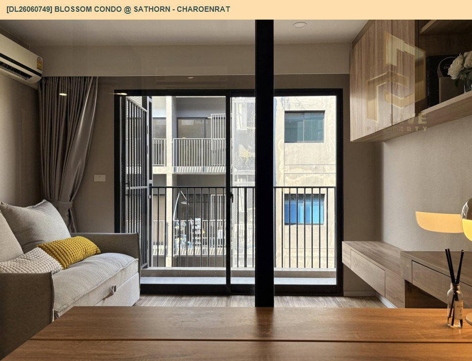 รูป DL26060749 ขายคอนโด บลอสซั่ม คอนโด แอท สาทร - เจริญราษฎร์ (Blossom Condo @ Sathorn - Charoenrat) ใกล้ BTS สุรศักดิ์ พร้อมเข้าอยู่ โทรด่วน 0614453194 LineID @952jdxxk - รูปที่ 8/11