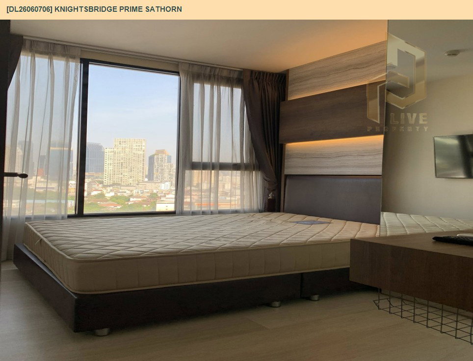 รูป DL26060706 ให้เช่าคอนโด ไนท์บริดจ์ ไพร์ม สาทร (Knightsbridge Prime Sathorn) ใกล้ BTS ช่องนนทรี พร้อมเข้าอยู่ โทรด่วน 0638692663 LineID @952jdxxk - รูปที่ 3/17