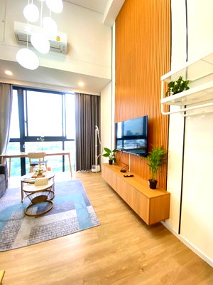 คอนโดให้เช่า : [ปล่อยเช่า] Siamese Residence Landmark@MRTA Station 1 ห้องนอน Loft 40 ตรม ใกล้ MRT พระราม 9 
