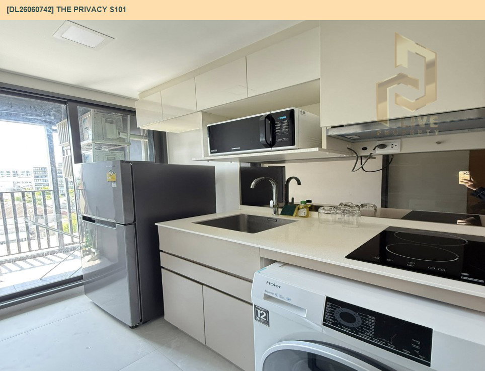รูป DL26060742 ให้เช่าคอนโด เดอะ ไพรเวซี่ เอส 101 (THE PRIVACY S101) ใกล้ BTS ปุณณวิธี พร้อมเข้าอยู่ โทรด่วน 0653619502 LineID @952jdxxk - รูปที่ 10/15