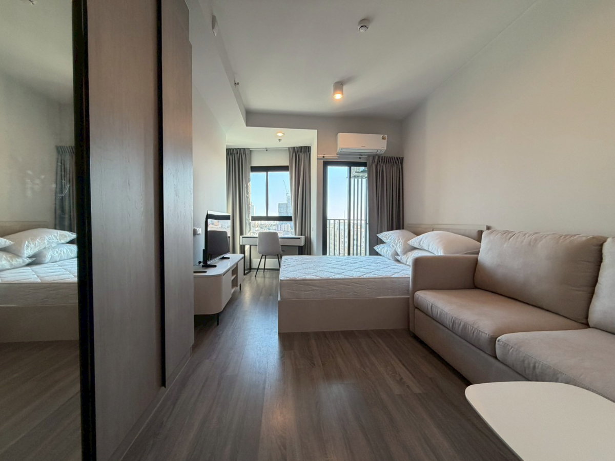 รูป Ideo Ramkhamhaeng Lamsali ห้อง Studio 25 ตร.ม. เฟอร์ครบ พร้อมเครื่องใช้ไฟฟ้า เพียง 11,500 บาท/เดือน - รูปที่ 2/8