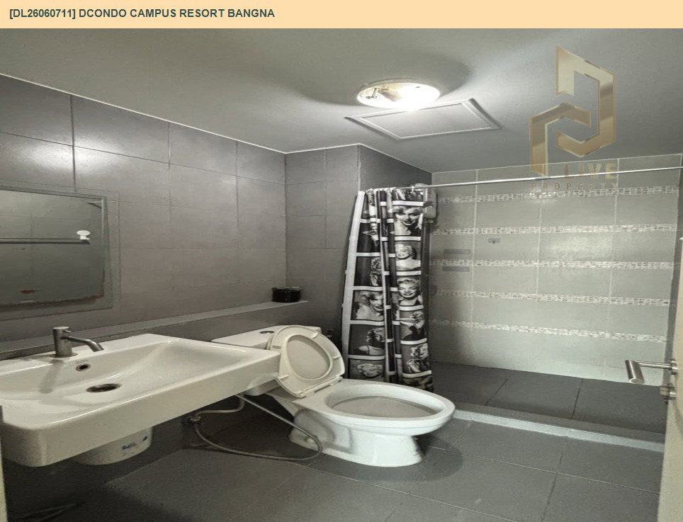 รูป DL26060711 ให้เช่าคอนโด ดีคอนโด แคมปัส รีสอร์ท บางนา (dcondo Campus Resort Bangna) ใกล้ - พร้อมเข้าอยู่ โทรด่วน 0614453194 LineID @952jdxxk - รูปที่ 8/8