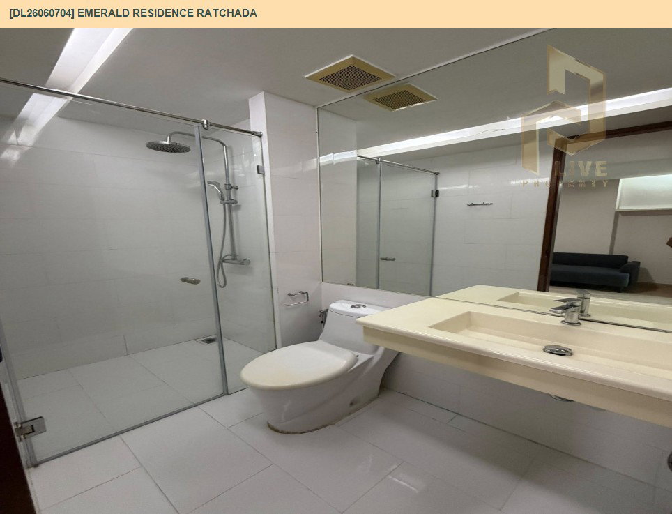 รูป DL26060704 ให้เช่าคอนโด เอมเมอรัลด์ เรสซิเดนท์ รัชดา (Emerald Residence Ratchada) ใกล้ MRT ห้วยขวาง พร้อมเข้าอยู่ โทรด่วน 0614453194 LineID @952jdxxk - รูปที่ 8/11