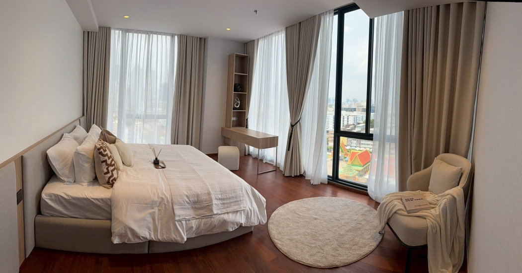 รูป For Sale | Altitude Symphony Charoenkrung Unit 12A06 | 3 Bedrooms | Fully Furnished - รูปที่ 5/6