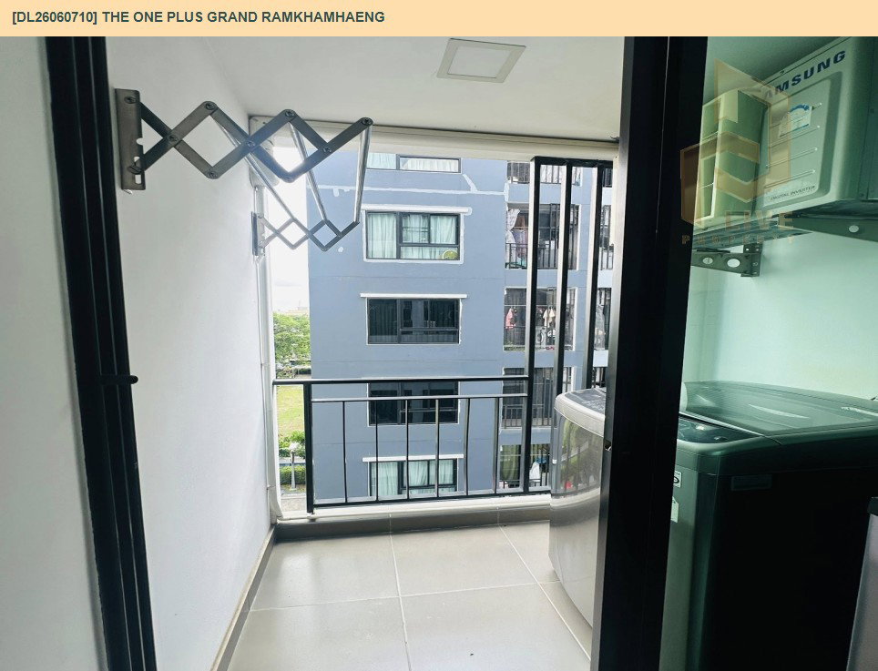 รูป DL26060710 ขายคอนโด เดอะ วัน พลัส แกรนด์ รามคำแหง (The One Plus Grand Ramkhamhaeng) ใกล้ รถไฟฟ้าสายสีเหลือง พร้อมเข้าอยู่ โทรด่วน 0614453194 LineID @952jdxxk - รูปที่ 5/7