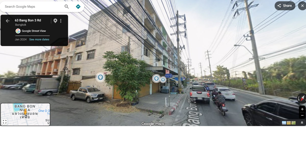 รูป ตึกมุม2คูหา ริมถนนบางบอน3 จอดรถ 3-4 คัน!! - รูปที่ 1/5