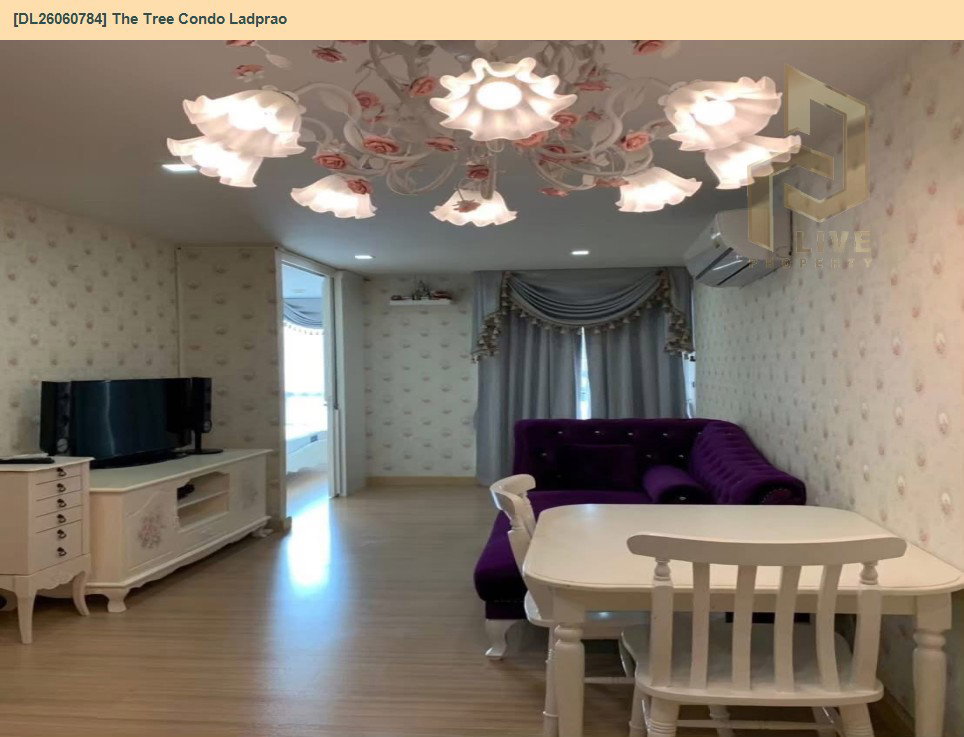 รูป DL26060784 ให้เช่าคอนโด เดอะ ทรี คอนโด ลาดพร้าว (The Tree Condo Ladprao) ใกล้ BTS ห้าแยกลาดพร้าว พร้อมเข้าอยู่ โทรด่วน 0638692663 LineID @952jdxxk - รูปที่ 3/10