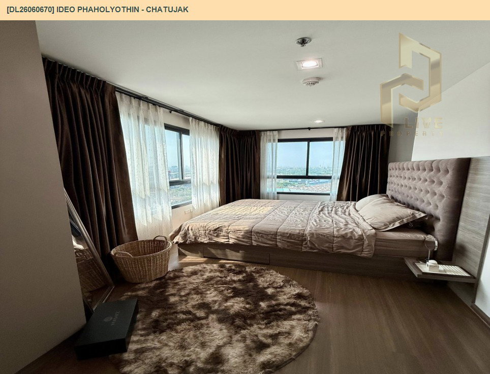 รูป DL26060670 ให้เช่าคอนโด ไอดีโอ พหลโยธิน - จตุจักร (IDEO Phaholyothin - Chatujak) ใกล้ BTS สะพานควาย พร้อมเข้าอยู่ โทรด่วน 0638692663 LineID @952jdxxk - รูปที่ 6/13