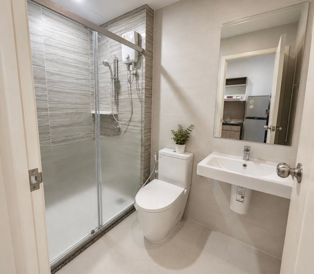 รูป 🔥 Supalai Veranda Sukhumvit 117 ห้องสวยชั้นสูง ติด BTS เพียง 9,500 บาท ✨ Studio 29 ตร.ม. ชั้น 23 วิวเมืองสวย พร้อมเข้าอยู่ - รูปที่ 7/8