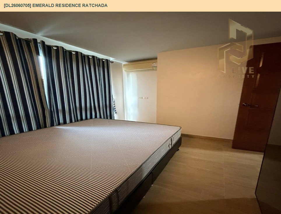 รูป DL26060705 ขายคอนโด เอมเมอรัลด์ เรสซิเดนท์ รัชดา (Emerald Residence Ratchada) ใกล้ MRT ห้วยขวาง พร้อมเข้าอยู่ โทรด่วน 0653619502 LineID @952jdxxk - รูปที่ 10/11