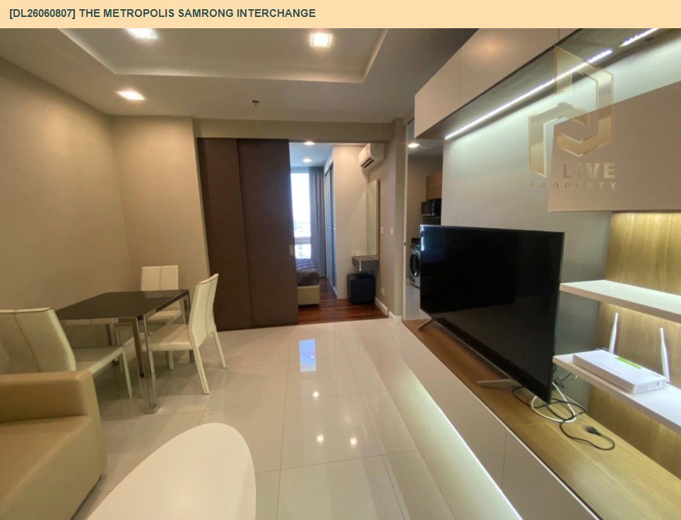 รูป DL26060807 ให้เช่าคอนโด เดอะ เมโทรโพลิส สำโรง อินเตอร์เชนจ์ (The Metropolis Samrong Interchange) ใกล้ BTS สำโรง พร้อมเข้าอยู่ โทรด่วน 0653619502 LineID @952jdxxk - รูปที่ 5/15