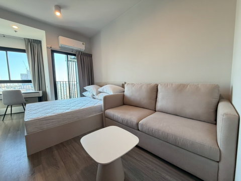 Ideo Ramkhamhaeng Lamsali ห้อง Studio 25 ตร.ม. เฟอร์ครบ พร้อมเครื่องใช้ไฟฟ้า เพียง 11,500 บาท/เดือน