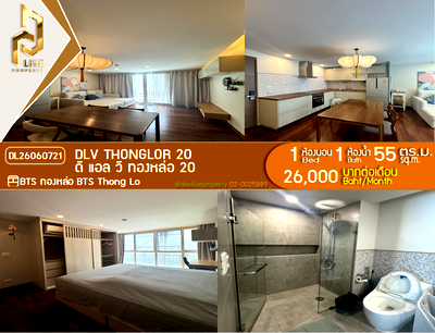 Condos for rent : DL26060721 Condo for rent, DLV Thonglor 20 near BTS Thong Lo, ready to move in, call urgently 0638692663 LineID @952jdxxk