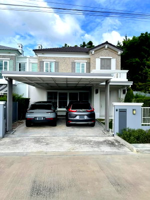 เช่าบ้านแฝด สนามบินสุวรรณภูมิ : 🏡🏡อัญญ่า บางนา รามคำแหง2🏡🏡ใกล้เมกาบางนา , ทางด่วน , รร นานาชาติ หน้าหมู่บ้าน