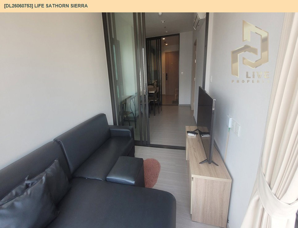 รูป DL26060753 ให้เช่าคอนโด ไลฟ์ สาทร เซียร์รา (Life Sathorn Sierra) ใกล้ BTS ตลาดพลู พร้อมเข้าอยู่ โทรด่วน 0614453194 LineID @952jdxxk - รูปที่ 4/16