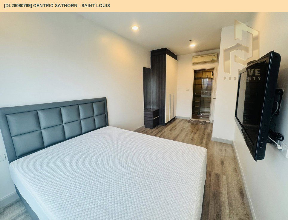 รูป DL26060769 ให้เช่าคอนโด เซ็นทริค สาทร - เซนต์หลุยส์ (Centric Sathorn - Saint Louis) ใกล้ BTS สุรศักดิ์ พร้อมเข้าอยู่ โทรด่วน 0638692663 LineID @952jdxxk - รูปที่ 3/8