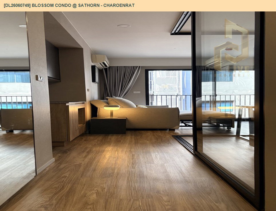 รูป DL26060749 ขายคอนโด บลอสซั่ม คอนโด แอท สาทร - เจริญราษฎร์ (Blossom Condo @ Sathorn - Charoenrat) ใกล้ BTS สุรศักดิ์ พร้อมเข้าอยู่ โทรด่วน 0614453194 LineID @952jdxxk - รูปที่ 7/11