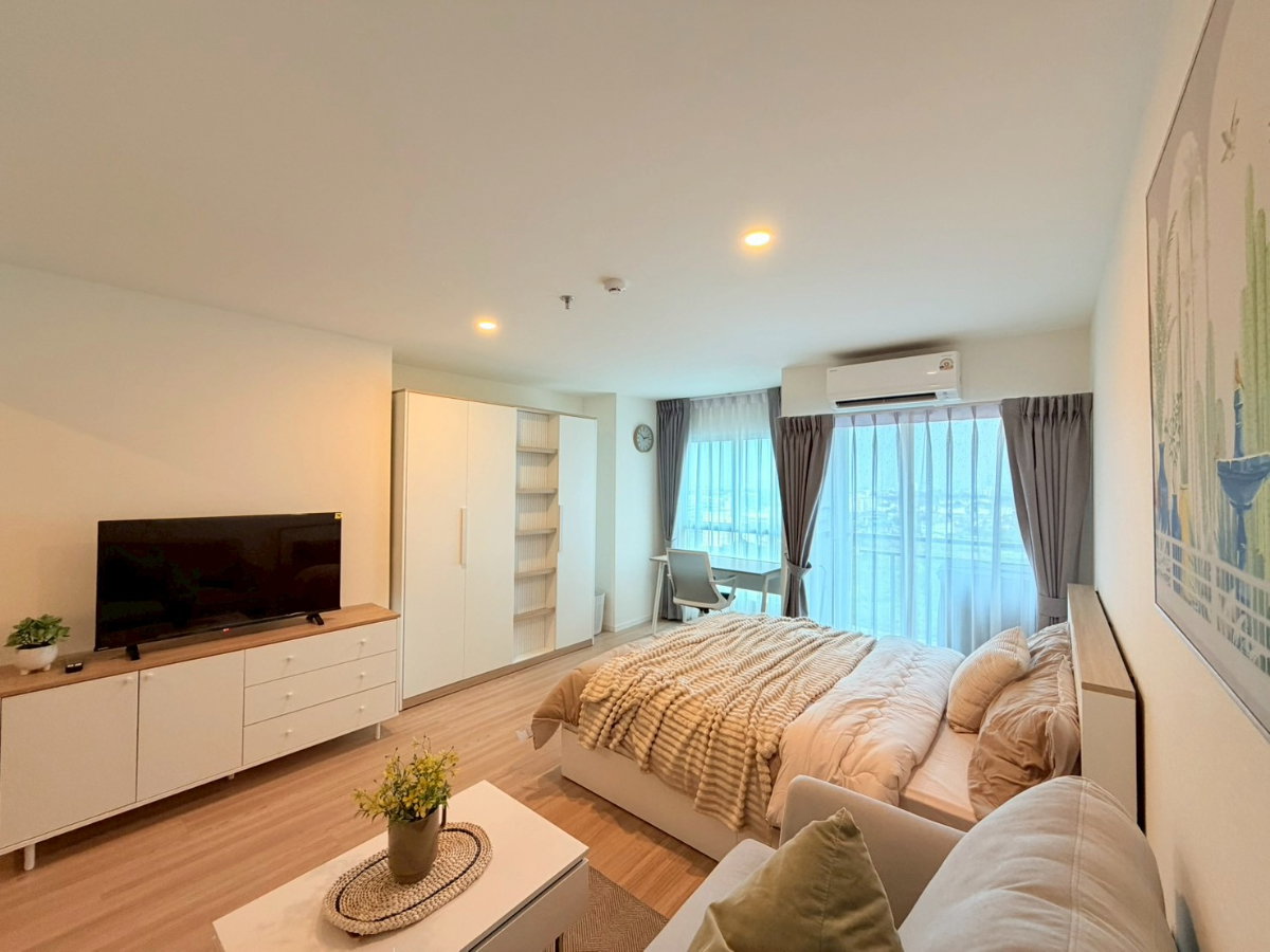 รูป 🔥 Lumpini Ville Chaengwatthana - Pakkret ห้องสวยชั้นสูง เพียง 9,500 บาท ✨ 1 ห้องนอน 26 ตร.ม. ชั้น 12A วิวโล่ง พร้อมเข้าอยู่ - รูปที่ 3/11