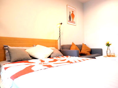 คอนโดให้เช่า : (AP100) ให้เช่าคอนโด Ideo Ramkhamhaeng-Lamsali Station I Fully Furnished I Nice View