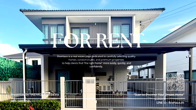 Houses for rent Payap University (Mae Khao Campus) : R-115 🏡 Luxury house for rent in Supalai Grandville Sankamphaeng Large house in a peaceful atmosphere, ideal for families and long-term residence ✨