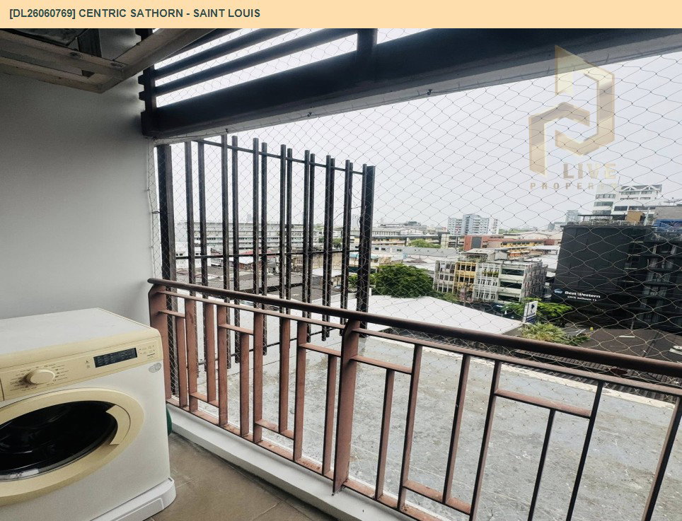 รูป DL26060769 ให้เช่าคอนโด เซ็นทริค สาทร - เซนต์หลุยส์ (Centric Sathorn - Saint Louis) ใกล้ BTS สุรศักดิ์ พร้อมเข้าอยู่ โทรด่วน 0638692663 LineID @952jdxxk - รูปที่ 8/8