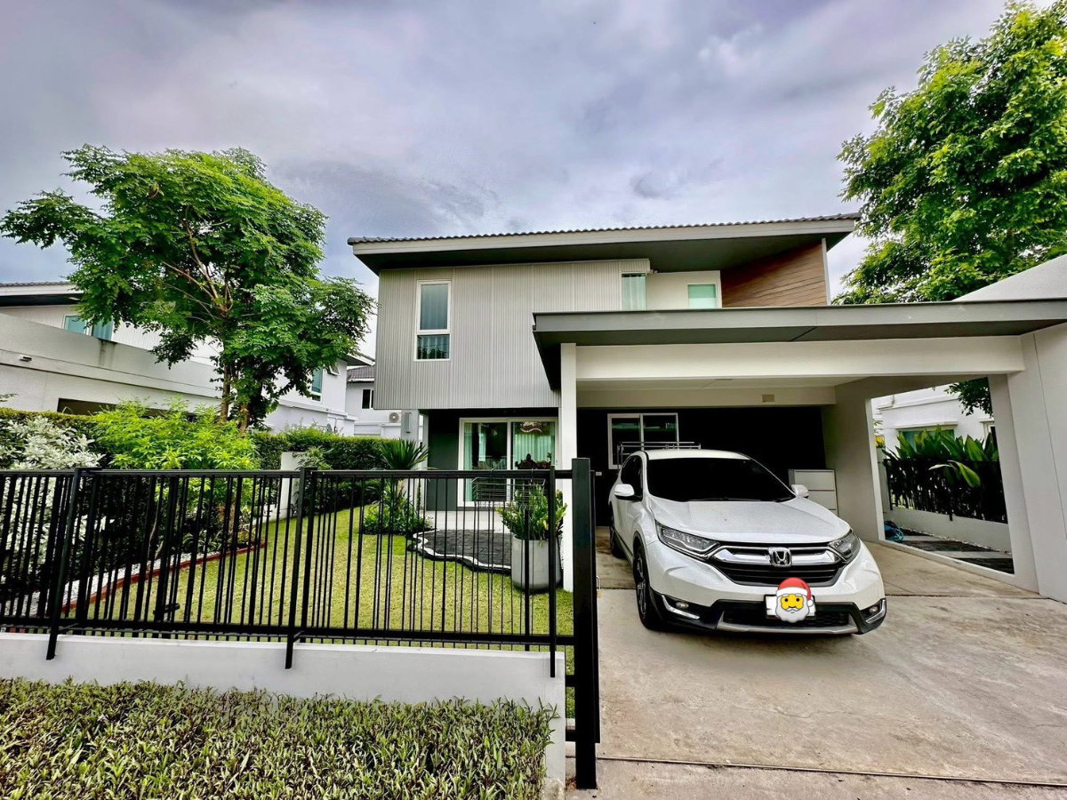 รูป 🏡📌ให้เช่าบ้านเดี่ยวสวยพร้อมอยู่ ชัยพฤกษ์ ทางด่วนรามอินทรา-จตุโชติ (L&H) 3 ห้องนอน 3 ห้องน้ำ พร้อมแอร์ครบทุกห้อง แถมฟรี WiFi และคนสวนดูแลสนามหน้าบ้าน - รูปที่ 1/15