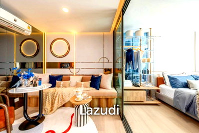 Condos for sale : 30.89 sqm high-floor 1 bedroom condo at Aspire Onnut Station Bang Chak Bangkok