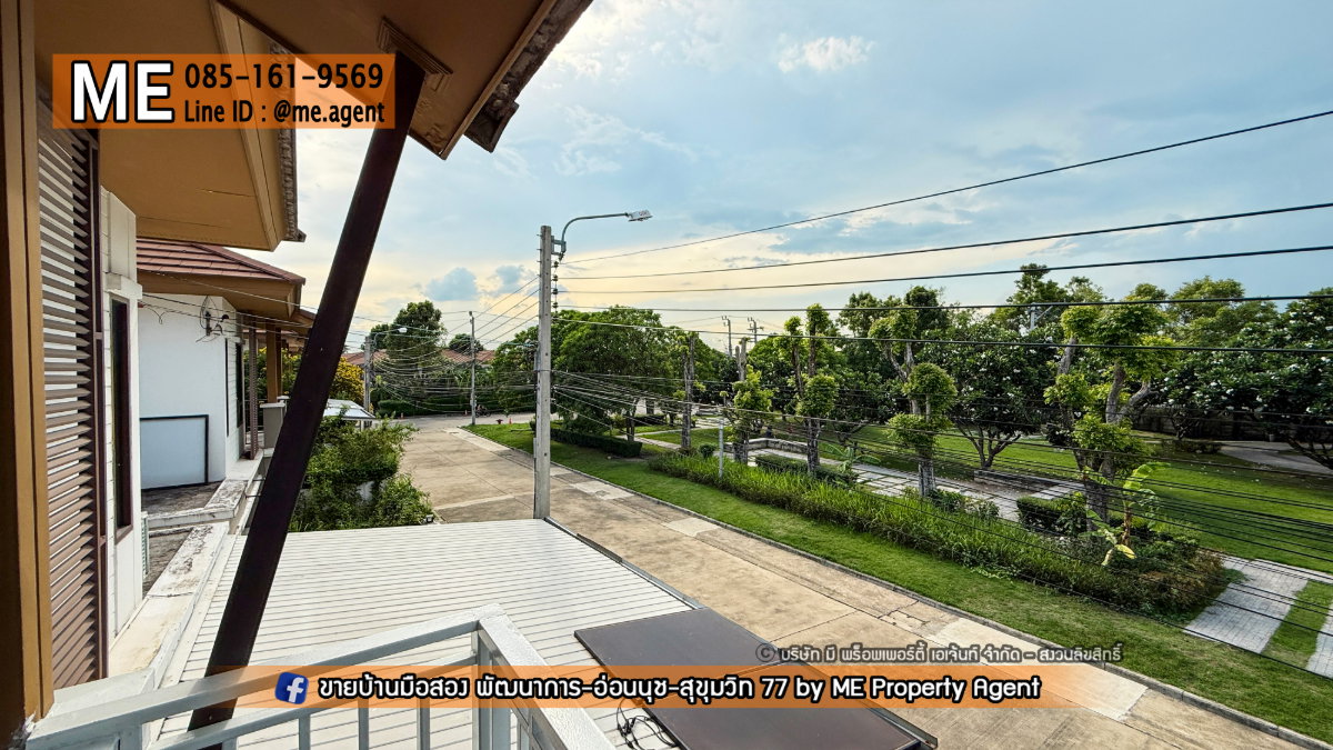 รูป ให้เช่า บ้านเดี่ยว หน้าสวน พฤกษาวิลล์ 73 พัฒนาการ 38 3 นอน 2 น้ำ เฟอร์ครบ อยู่ต้นโครงการ ใกล้ สุขุมวิท ทองหล่อ โทร 064-954-9619 (RBA32-43) - รูปที่ 16/23