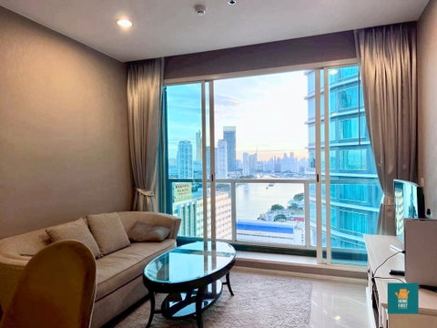 Menam Residences 1bed 50sq.m. fully furnished 25,000 baht