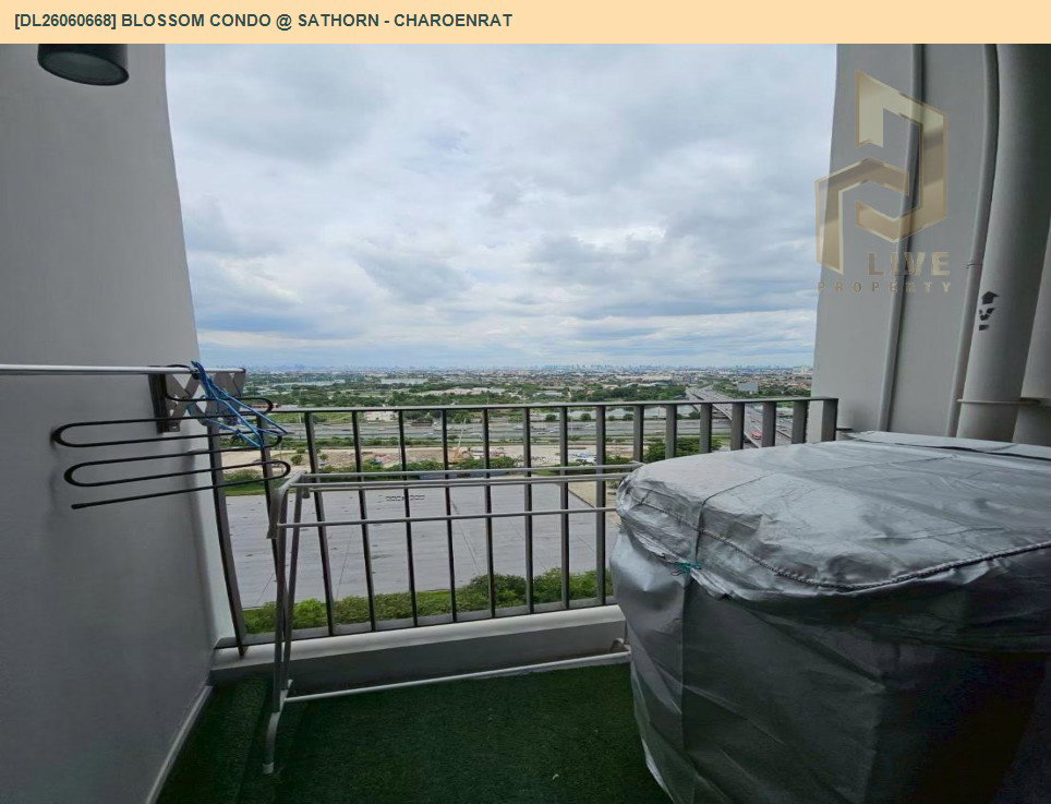 รูป DL26060668 ให้เช่าคอนโด บลอสซั่ม คอนโด แอท สาทร - เจริญราษฎร์ (Blossom Condo @ Sathorn - Charoenrat) ใกล้ BTS สุรศักดิ์ พร้อมเข้าอยู่ โทรด่วน 0614453194 LineID @952jdxxk - รูปที่ 8/8