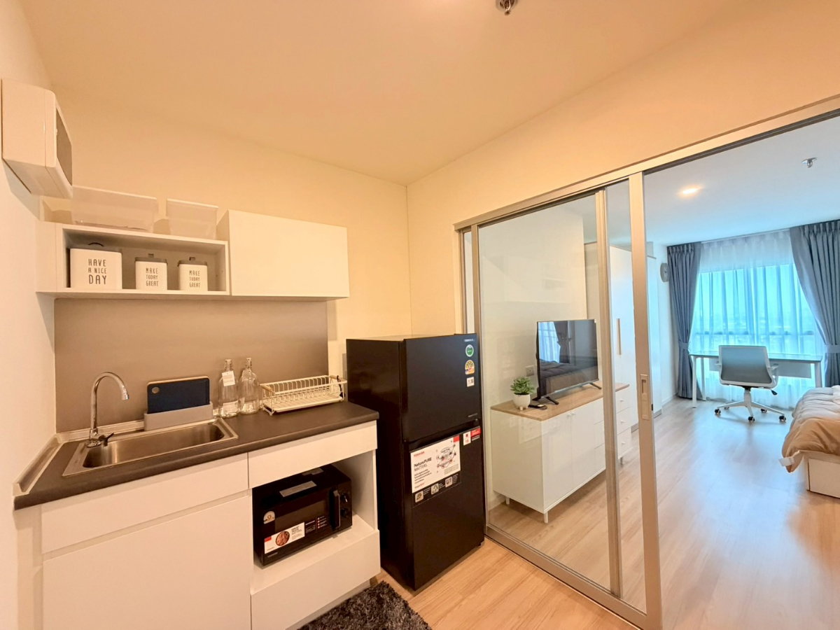 รูป 🔥 Lumpini Ville Chaengwatthana - Pakkret ห้องสวยชั้นสูง เพียง 9,500 บาท ✨ 1 ห้องนอน 26 ตร.ม. ชั้น 12A วิวโล่ง พร้อมเข้าอยู่ - รูปที่ 9/11