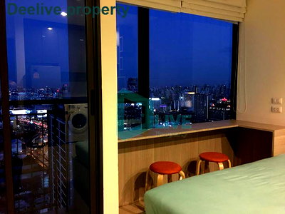 Condos for rent : DL012152 Condo for rent, Rhythm Asoke near MRT พระราม 9, ready to move in, call urgently 0653619502 LineID @952jdxxk