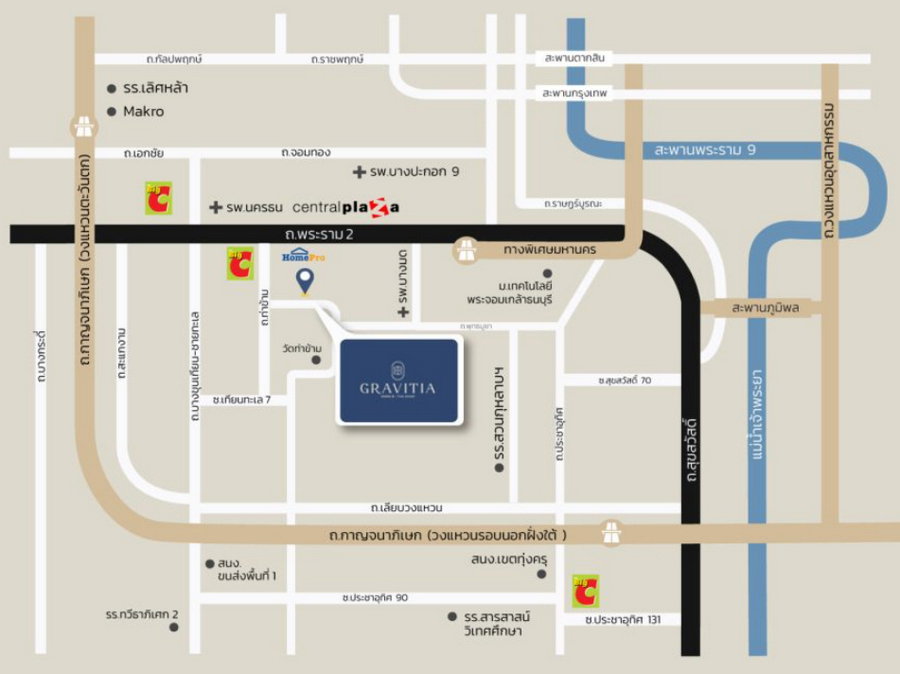 รูป Call : 085-160-2360 Gravitia พระราม 2 - ท่าข้าม ขายบ้านมือ 2 ทาวน์โฮมหรู 3 ชั้น บ้านดีไซน์สวย ฟังก์ชันครบ พร้อมเข้าอยู่ - รูปที่ 11/12