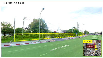 Land for sale Don Mueang : THE LAST MASTERPIECE: A Rare Opportunity to Acquire a Prime 11-Rai Land Plot on Phahonyothin Road, Steps from BTS Yaek Kor Por Aor