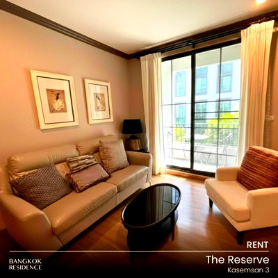 คอนโดให้เช่า : เช่าคอนโด ⭐ The Reserve Kasemsan 3  2นอน 70ตร.ม. 50k 💚 ยูนิตว่าง พร้อมเช่า ใกล้ BTS สนามกีฬาแห่งชาติ  