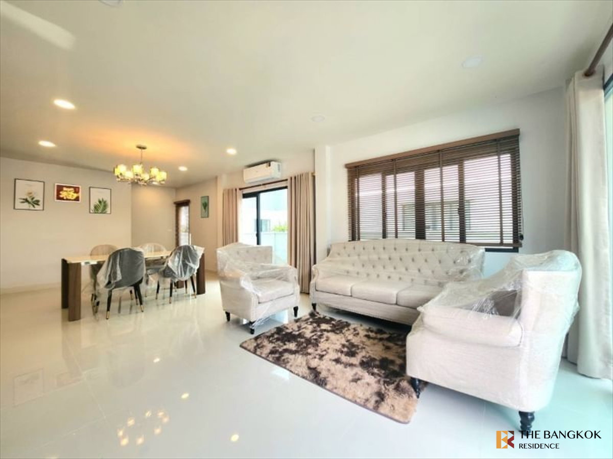 รูป บ้านให้เช่า 🏡 Centro Bangna บ้านเดี่ยวใหม่ ใกล้ Mega Bangna ทำเลบางนา-ศรีนครินทร์ 4นอน 209 ตร.ม. 100k 💼 บ้านหรูพร้อมอยู่ เฟอร์ครบทั้งหลัง - รูปที่ 3/13