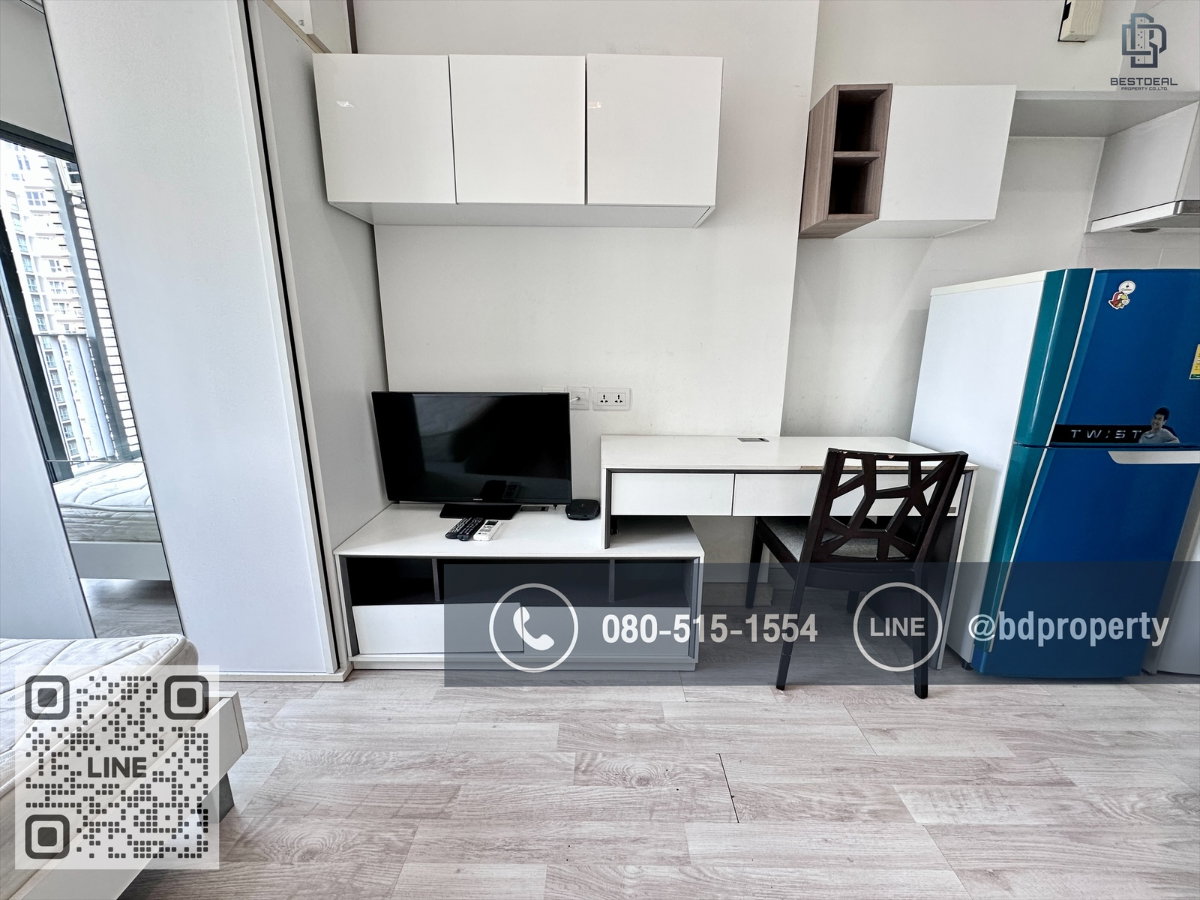 รูป Bestdeal ให้เช่า Studio 22ตรม.ราคา 13,000/เดือนเท่านั้น เฟอร์นิเจอร์และเครื่องใช้ไฟฟ้าครบ “IDEO MOBI RAMA 9” ใกล้MRT และ เซ็นทรัลพระราม 9 เพียง 80 ม. - รูปที่ 2/11
