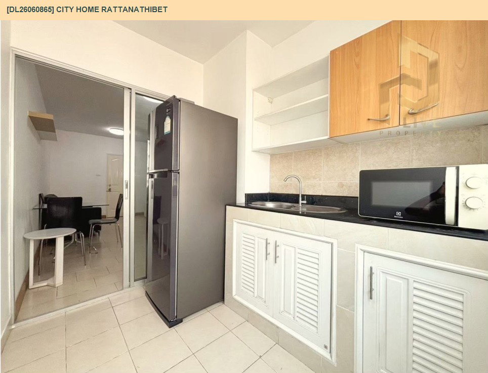 รูป DL26060865 ให้เช่าคอนโด ซิตี้ โฮม รัตนาธิเบศร์ (City Home Rattanathibet) ใกล้ MRT ศรีพรสวรรค์ พร้อมเข้าอยู่ โทรด่วน 0614453194 LineID @952jdxxk - รูปที่ 3/7