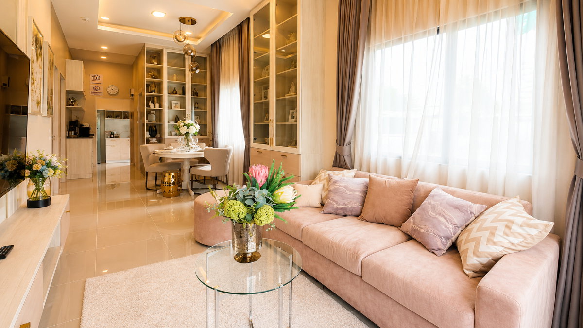 picture Phatra Grand Town 3: Modern-style townhomes with 2 bedrooms and complete common areas. - 6/8