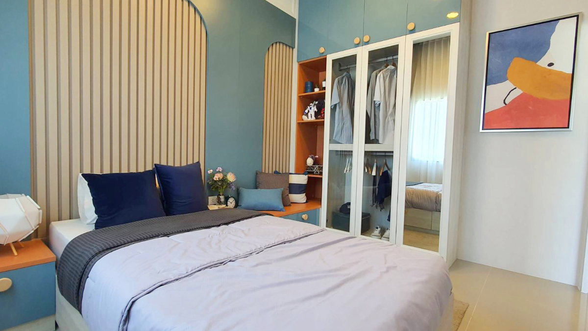 picture Phatra Grand Town 3: Modern-style townhomes with 2 bedrooms and complete common areas. - 4/8