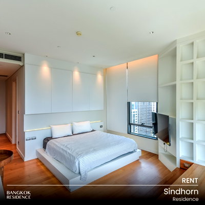 คอนโดให้เช่า : เช่าคอนโด 💎Sindhorn Residence 2นอน 110ตร.ม. 130k ❤️ ยูนิตแต่งสวย ทำเลดี ใกล้ BTS ชิดลม 