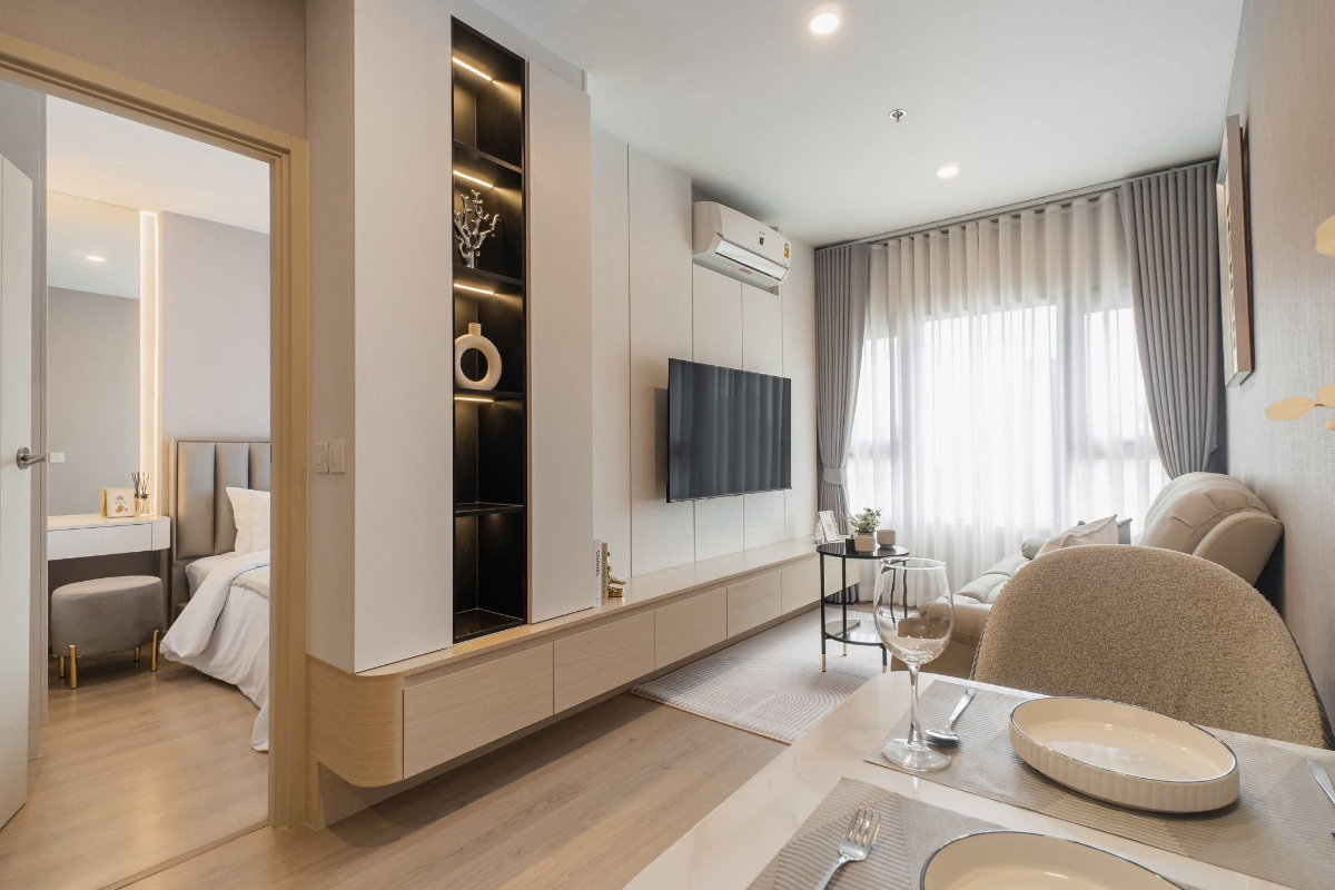 รูป 🏙LIFE พระราม4-อโศก   1 bedroom 32.5 sqm. ชั้น 22 วิวสวนเบญจกิติ☘️ - รูปที่ 7/9