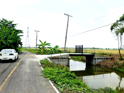 ที่ดิน กรุงเทพมหานคร : ขายที่ดินหนองจอก ถนนมิตรไมตรี 4ไร่ 76ตรว ที่สวยติดคลอง