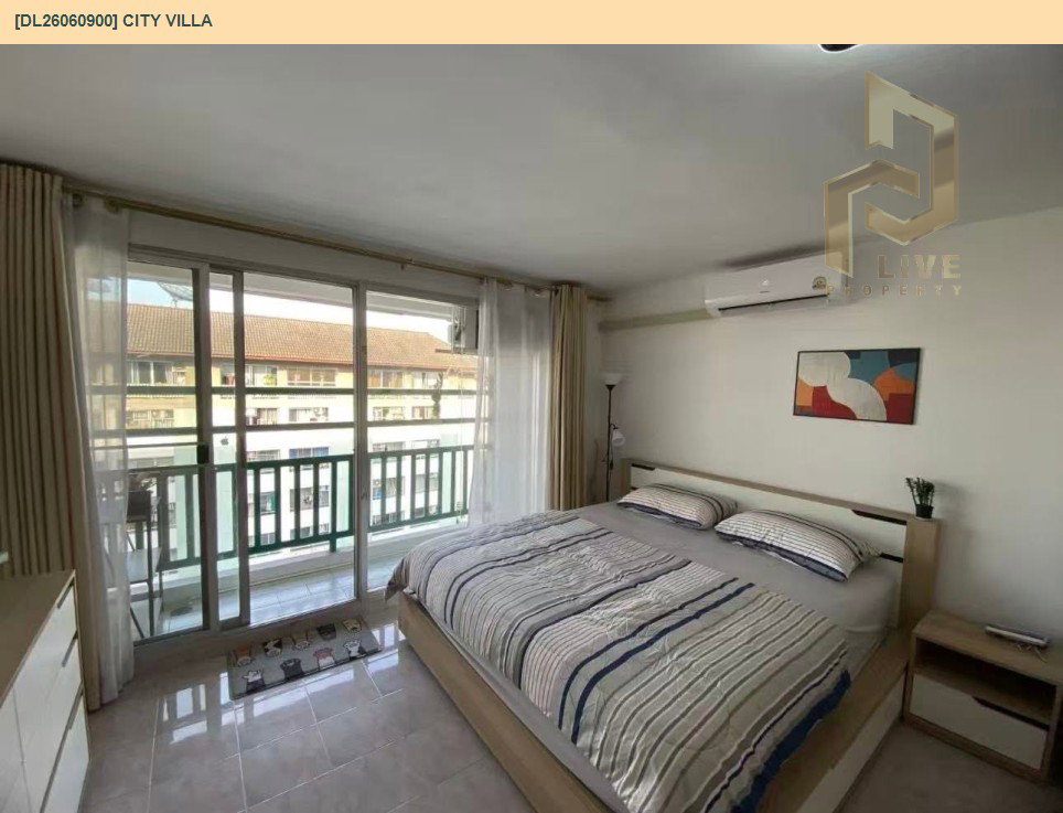 รูป DL26060900 ให้เช่าคอนโด ซิตี้ วิลล่า (City Villa) ใกล้ - พร้อมเข้าอยู่ โทรด่วน 0653619502 LineID @952jdxxk - รูปที่ 5/9