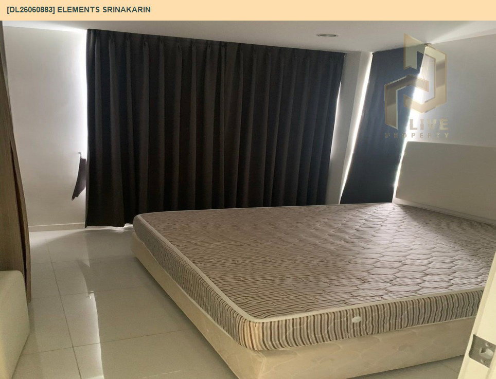 รูป DL26060883 ให้เช่าคอนโด อิลิเม้นท์ ศรีนครินทร์ (Elements Srinakarin) ใกล้ - พร้อมเข้าอยู่ โทรด่วน 0653619502 LineID @952jdxxk - รูปที่ 4/7