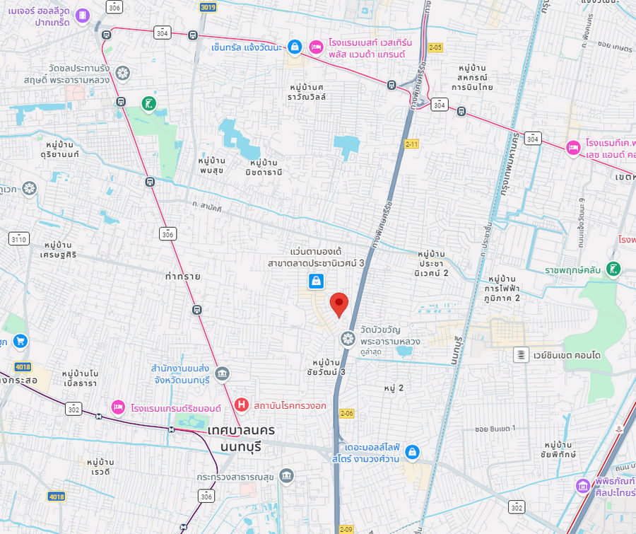 รูป Call : 089-112-4283 หมู่บ้านประชานิเวศน์ 3 เมืองนนทบุรี บ้านเดี่ยว 38 ตารางวา 2 นอน 2 น้ำ ใกล้รถไฟฟ้าสีชมพู สนามบินน้ำ - รูปที่ 9/10