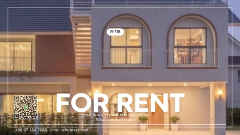 S-149 Luxury Pool Villa for Rent 📍 Graceland Village, Chiang Mai